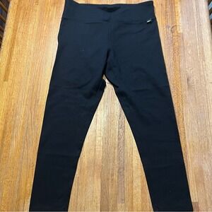 DKNY Women XL Black Sport Compression High Waist‎ Yoga Workout Ankle Leggings